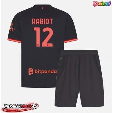 AC Milan Adrien Rabiot #12 Koszulka Trzecia dzieci 2026-27 Krótki Rękaw (+ krótkie spodenki)