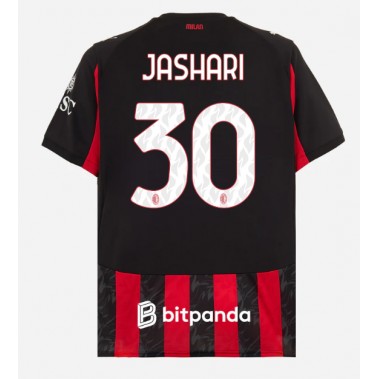 AC Milan Ardon Jashari #30 Koszulka Podstawowa 2025-26 Krótki Rękaw