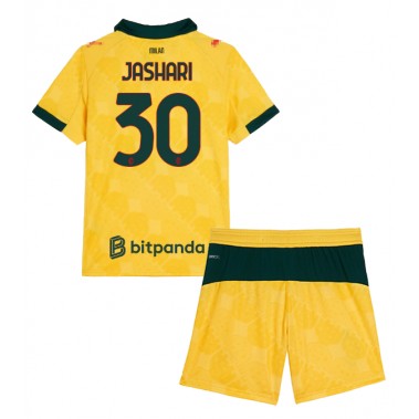 AC Milan Ardon Jashari #30 Koszulka Trzecia dzieci 2025-26 Krótki Rękaw (+ krótkie spodenki)