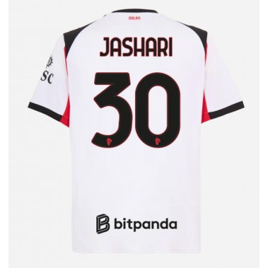 AC Milan Ardon Jashari #30 Koszulka Wyjazdowa 2025-26 Krótki Rękaw