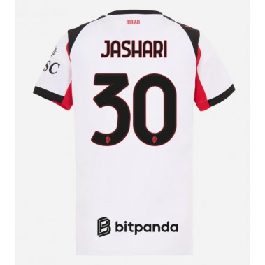 AC Milan Ardon Jashari #30 Koszulka Wyjazdowa damskie 2025-26 Krótki Rękaw