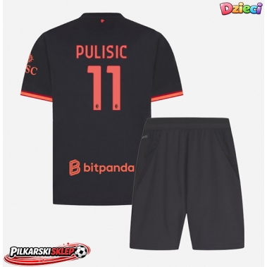AC Milan Christian Pulisic #11 Koszulka Trzecia dzieci 2026-27 Krótki Rękaw (+ krótkie spodenki)