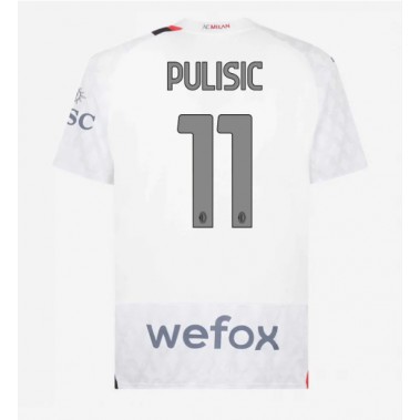 AC Milan Christian Pulisic #11 Koszulka Wyjazdowa 2023-24 Krótki Rękaw