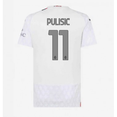 AC Milan Christian Pulisic #11 Koszulka Wyjazdowa damskie 2023-24 Krótki Rękaw
