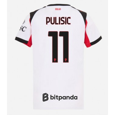 AC Milan Christian Pulisic #11 Koszulka Wyjazdowa damskie 2025-26 Krótki Rękaw