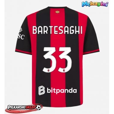 AC Milan Davide Bartesaghi #33 Koszulka Podstawowa 2026-27 Krótki Rękaw