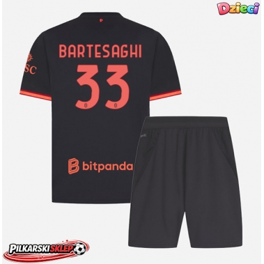 AC Milan Davide Bartesaghi #33 Koszulka Trzecia dzieci 2026-27 Krótki Rękaw (+ krótkie spodenki)