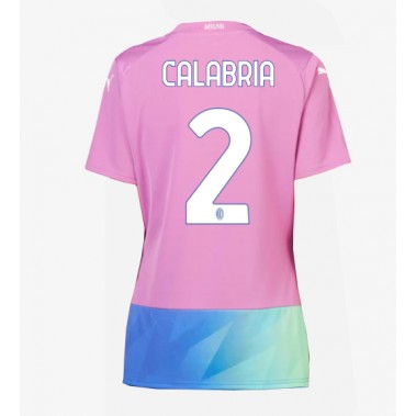 AC Milan Davide Calabria #2 Koszulka Trzecia damskie 2023-24 Krótki Rękaw