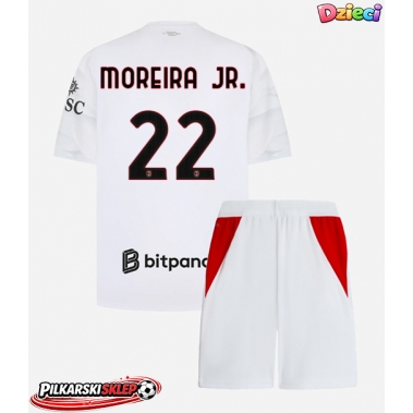 AC Milan Diego Moreira #22 Koszulka Wyjazdowa dzieci 2026-27 Krótki Rękaw (+ krótkie spodenki)