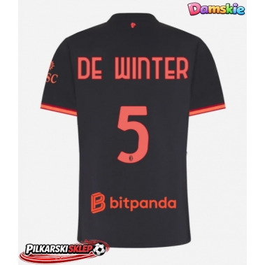 AC Milan Koni De Winter #5 Koszulka Trzecia damskie 2026-27 Krótki Rękaw