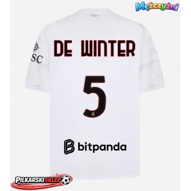 AC Milan Koni De Winter #5 Koszulka Wyjazdowa 2026-27 Krótki Rękaw