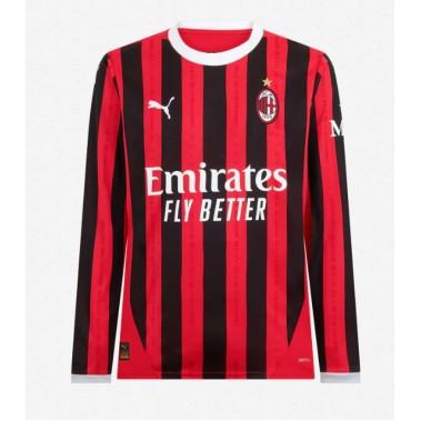 AC Milan Koszulka Podstawowa 2024-25 Długi Rękaw AC Milan Koszulka Podstawowa 2024-25 Długi Rękaw