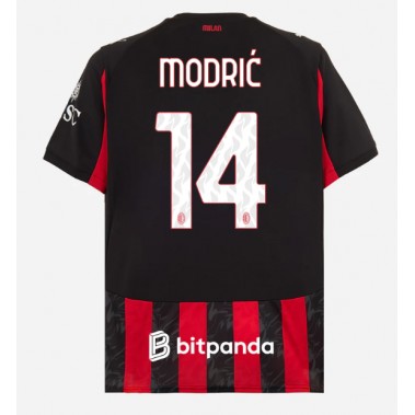 AC Milan Luka Modric #14 Koszulka Podstawowa 2025-26 Krótki Rękaw AC Milan Luka Modric #14 Koszulka Podstawowa 2025-26 Krótki Rękaw