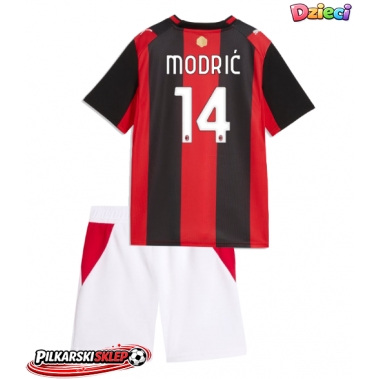 AC Milan Luka Modric #14 Koszulka Podstawowa dzieci 2026-27 Krótki Rękaw (+ krótkie spodenki)