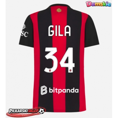 AC Milan Mario Gila #34 Koszulka Podstawowa damskie 2026-27 Krótki Rękaw