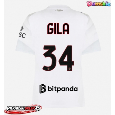 AC Milan Mario Gila #34 Koszulka Wyjazdowa damskie 2026-27 Krótki Rękaw