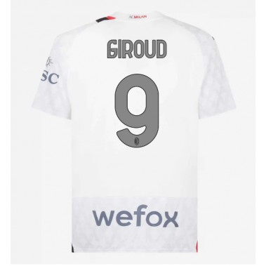 AC Milan Olivier Giroud #9 Koszulka Wyjazdowa 2023-24 Krótki Rękaw