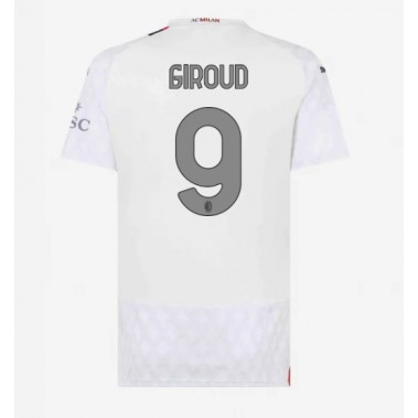 AC Milan Olivier Giroud #9 Koszulka Wyjazdowa damskie 2023-24 Krótki Rękaw