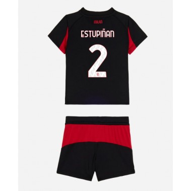 AC Milan Pervis Estupinan #2 Koszulka Podstawowa dzieci 2025-26 Krótki Rękaw (+ krótkie spodenki) AC Milan Pervis Estupinan #2 Koszulka Podstawowa dzieci 2025-26 Krótki Rękaw (+ krótkie spodenki)