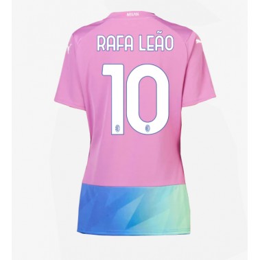 AC Milan Rafael Leao #10 Koszulka Trzecia damskie 2023-24 Krótki Rękaw
