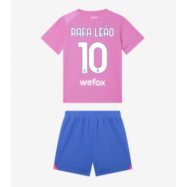 AC Milan Rafael Leao #10 Koszulka Trzecia dzieci 2023-24 Krótki Rękaw (+ krótkie spodenki)