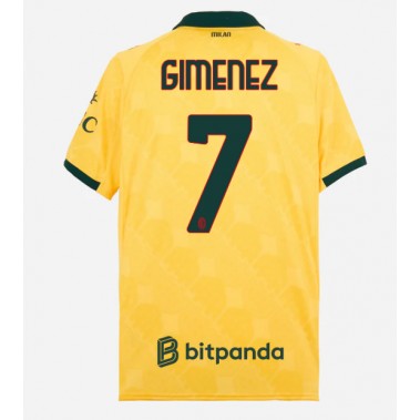 AC Milan Santiago Gimenez #7 Koszulka Trzecia 2025-26 Krótki Rękaw AC Milan Santiago Gimenez #7 Koszulka Trzecia 2025-26 Krótki Rękaw