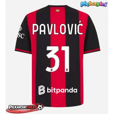 AC Milan Strahinja Pavlovic #31 Koszulka Podstawowa 2026-27 Krótki Rękaw
