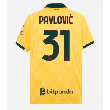 AC Milan Strahinja Pavlovic #31 Koszulka Trzecia 2025-26 Krótki Rękaw AC Milan Strahinja Pavlovic #31 Koszulka Trzecia 2025-26 Krótki Rękaw
