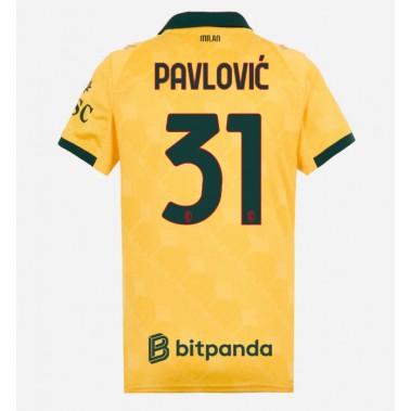 AC Milan Strahinja Pavlovic #31 Koszulka Trzecia damskie 2025-26 Krótki Rękaw