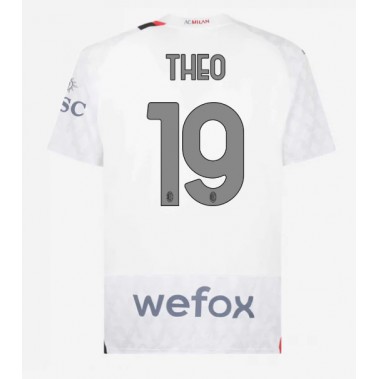 AC Milan Theo Hernandez #19 Koszulka Wyjazdowa 2023-24 Krótki Rękaw