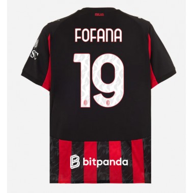AC Milan Youssouf Fofana #19 Koszulka Podstawowa 2025-26 Krótki Rękaw