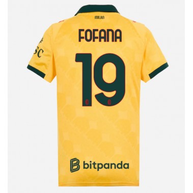 AC Milan Youssouf Fofana #19 Koszulka Trzecia damskie 2025-26 Krótki Rękaw