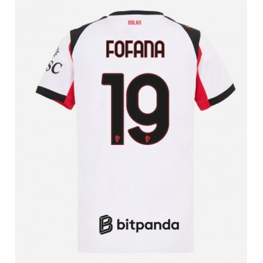 AC Milan Youssouf Fofana #19 Koszulka Wyjazdowa damskie 2025-26 Krótki Rękaw