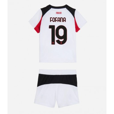 AC Milan Youssouf Fofana #19 Koszulka Wyjazdowa dzieci 2025-26 Krótki Rękaw (+ krótkie spodenki) AC Milan Youssouf Fofana #19 Koszulka Wyjazdowa dzieci 2025-26 Krótki Rękaw (+ krótkie spodenki)