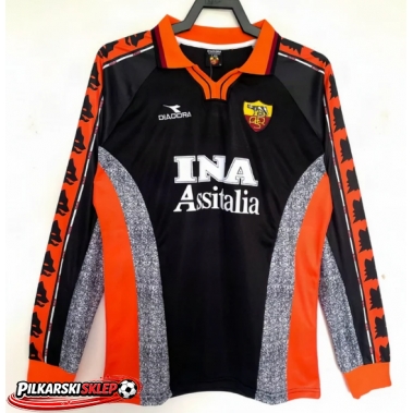 AS Roma 1998-1999 Koszulka Retro Trzecia Długi Rękaw