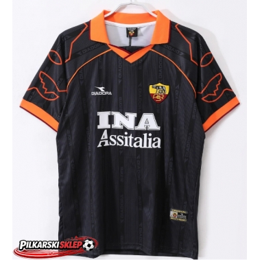 AS Roma 1999-2000 Koszulka Retro Trzecia Krótki Rękaw