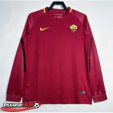 AS Roma 2017-2018 Koszulka Retro Podstawowa Długi Rękaw