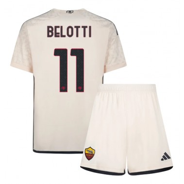 AS Roma Andrea Belotti #11 Koszulka Wyjazdowa dzieci 2023-24 Krótki Rękaw (+ krótkie spodenki)