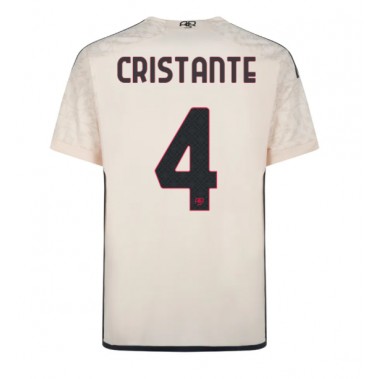 AS Roma Bryan Cristante #4 Koszulka Wyjazdowa 2023-24 Krótki Rękaw