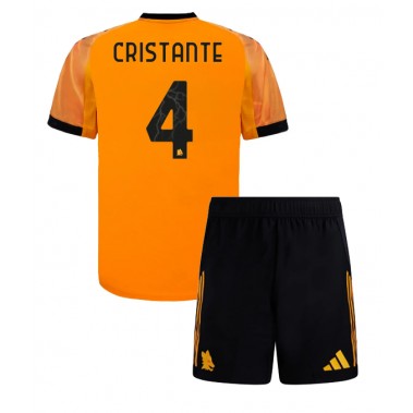AS Roma Bryan Cristante #4 Koszulka Wyjazdowa dzieci 2025-26 Krótki Rękaw (+ krótkie spodenki) AS Roma Bryan Cristante #4 Koszulka Wyjazdowa dzieci 2025-26 Krótki Rękaw (+ krótkie spodenki)