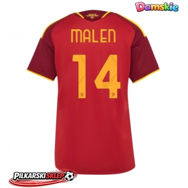 AS Roma Donyell Malen #14 Koszulka Podstawowa damskie 2026-27 Krótki Rękaw