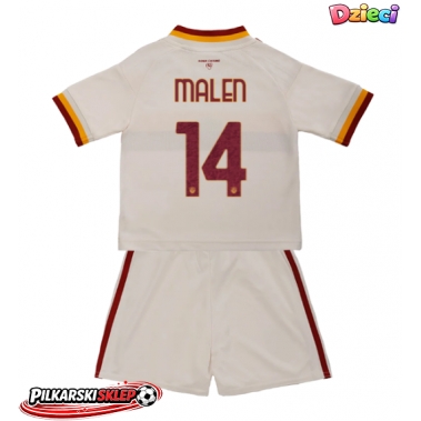 AS Roma Donyell Malen #14 Koszulka Wyjazdowa dzieci 2026-27 Krótki Rękaw (+ krótkie spodenki)