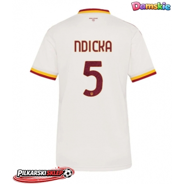 AS Roma Evan Ndicka #5 Koszulka Wyjazdowa damskie 2026-27 Krótki Rękaw