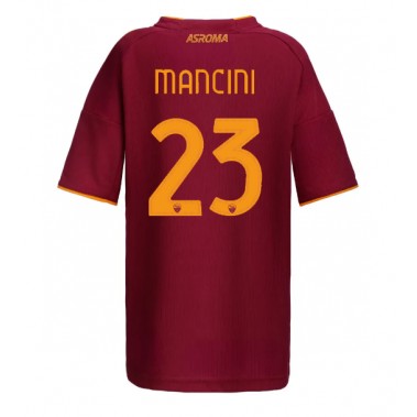 AS Roma Gianluca Mancini #23 Koszulka Podstawowa damskie 2025-26 Krótki Rękaw