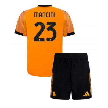 AS Roma Gianluca Mancini #23 Koszulka Wyjazdowa dzieci 2025-26 Krótki Rękaw (+ krótkie spodenki) AS Roma Gianluca Mancini #23 Koszulka Wyjazdowa dzieci 2025-26 Krótki Rękaw (+ krótkie spodenki)