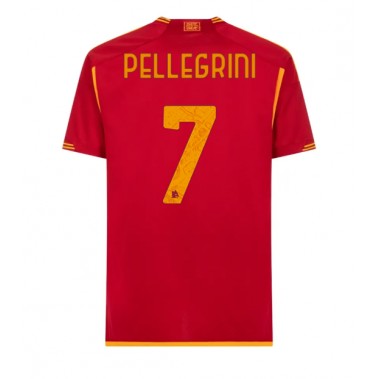 AS Roma Lorenzo Pellegrini #7 Koszulka Podstawowa 2023-24 Krótki Rękaw