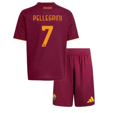 AS Roma Lorenzo Pellegrini #7 Koszulka Podstawowa dzieci 2025-26 Krótki Rękaw (+ krótkie spodenki) AS Roma Lorenzo Pellegrini #7 Koszulka Podstawowa dzieci 2025-26 Krótki Rękaw (+ krótkie spodenki)
