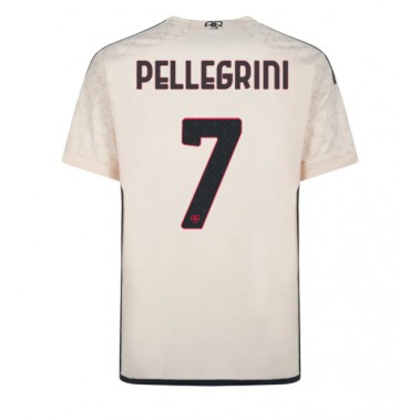 AS Roma Lorenzo Pellegrini #7 Koszulka Wyjazdowa 2023-24 Krótki Rękaw
