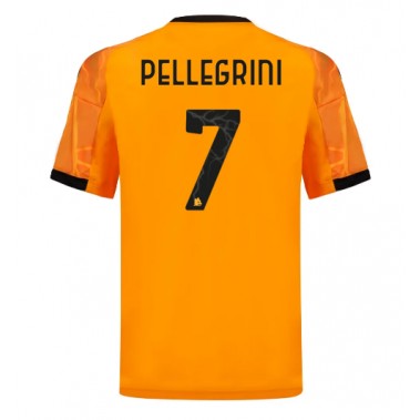 AS Roma Lorenzo Pellegrini #7 Koszulka Wyjazdowa 2025-26 Krótki Rękaw