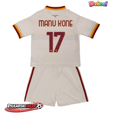AS Roma Manu Kone #17 Koszulka Wyjazdowa dzieci 2026-27 Krótki Rękaw (+ krótkie spodenki)